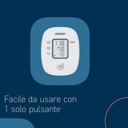 OMRON X2 Basic Misuratore di Pressione Arteriosa da Braccio Digitale, Misuratore di pressione da braccio per Misurare la Pressione Sanguigna a Casa, Sfigmomanometro digitale clinicamente validato