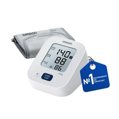 OMRON X2 Essential, Misuratore di pressione arteriosa per uso quotidiano, Misuratore di pressione da braccio facile da usare e affidabile, Clinicamente validato