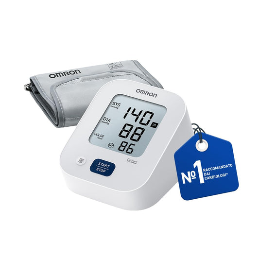 OMRON X2 Essential, Misuratore di pressione arteriosa per uso quotidiano, Misuratore di pressione da braccio facile da usare e affidabile, Clinicamente validato