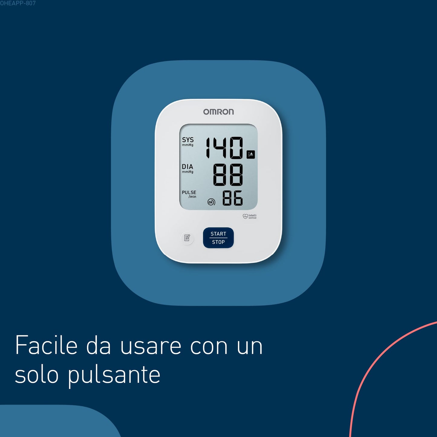 OMRON X2 Essential, Misuratore di pressione arteriosa per uso quotidiano, Misuratore di pressione da braccio facile da usare e affidabile, Clinicamente validato