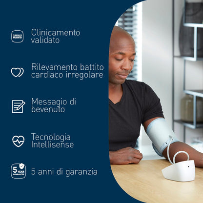 OMRON X2 Basic Misuratore di Pressione Arteriosa da Braccio Digitale, Misuratore di pressione da braccio per Misurare la Pressione Sanguigna a Casa, Sfigmomanometro digitale clinicamente validato