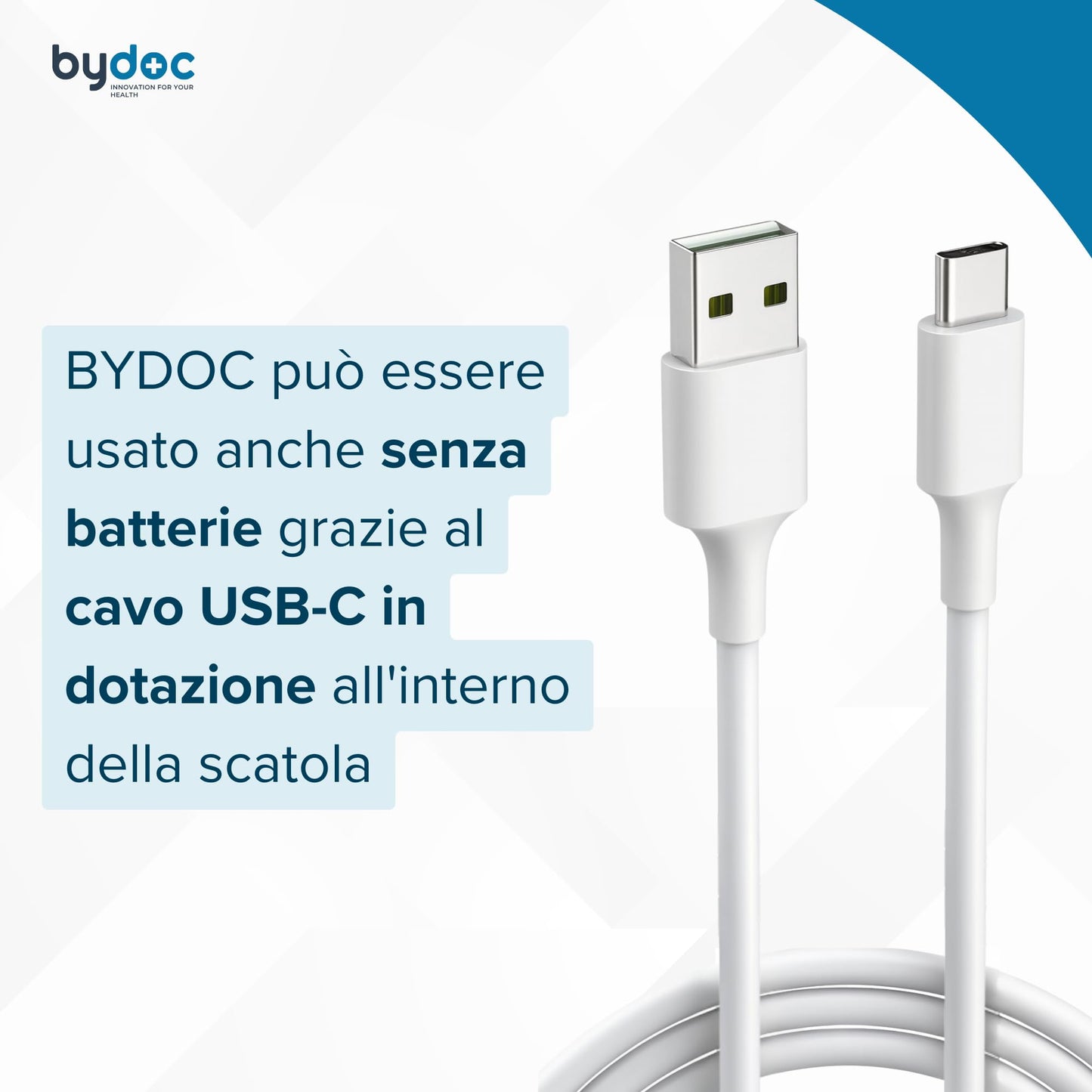 Misuratore Pressione da Braccio, Clinicamente Validato, Facile da usare, con App per Salvataggio Dati e monitoraggio Pressione Arteriosa e Frequenza Cardiaca BYDOC