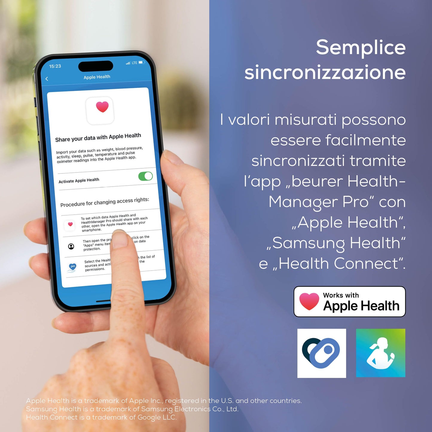 Beurer BM 25 misuratore di pressione da braccio, funzionamento semplice con un pulsante, misurazione precisa, rilevamento aritmie, porta USB-C, polsino 22-42 cm, trasferimento dati a Apple Health