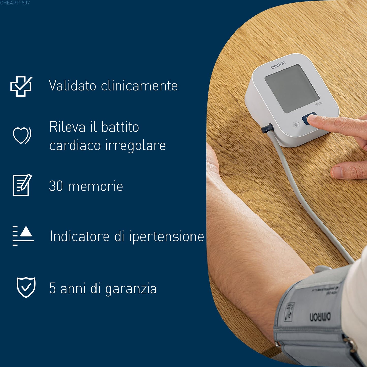 OMRON X2 Essential, Misuratore di pressione arteriosa per uso quotidiano, Misuratore di pressione da braccio facile da usare e affidabile, Clinicamente validato