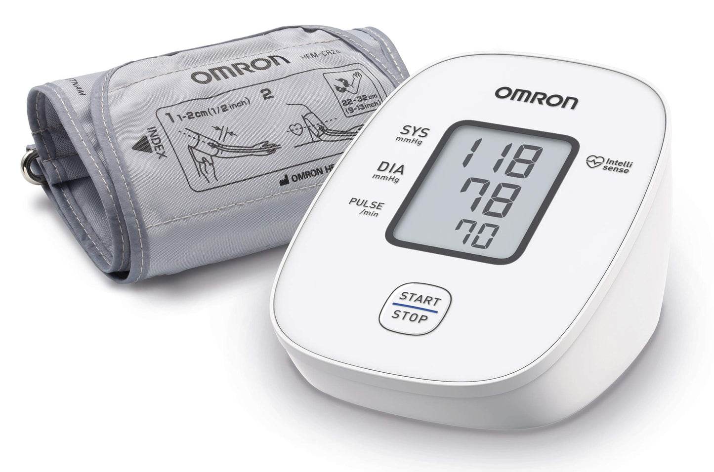 OMRON X2 Basic Misuratore di Pressione Arteriosa da Braccio Digitale, Misuratore di pressione da braccio per Misurare la Pressione Sanguigna a Casa, Sfigmomanometro digitale clinicamente validato